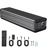 JYX Barre de Son Bluetooth pour PC, TV et Vidéo Projecteur, Son Équilibré avec Tweeter + Woofer 4 Pouces, Idéale pour Films, Séries et Home Cinéma, HDMI Arc/Optique/AUX/USB