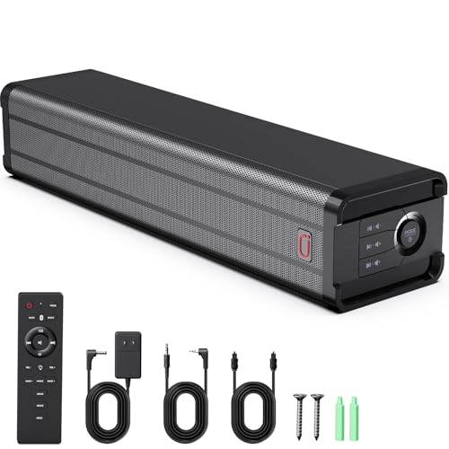 JYX Barre de Son TV Bluetooth, Son Puissant avec 2 Haut-Parleurs, Idéale pour Films, Séries, Musique et Home Cinéma, HDMI Arc/Optique/AUX/USB, Compatible...