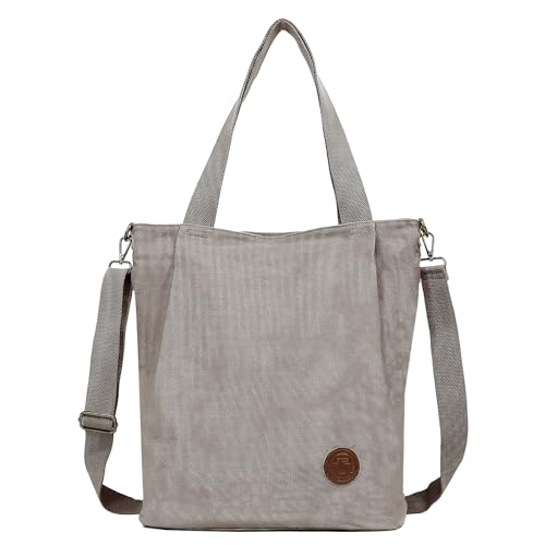 TANTOMI Shopper Tasche Damen Umhängetasche Damen Mittelgroß Gross mit ReißVerschluss,Schultertaschen für Arbeit Reisen Einkaufen Schule Und Alltag