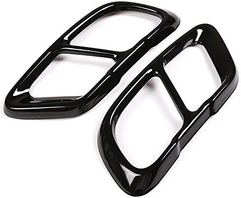 LYRC Golss Black Stainless Steel Exhaust Muffler Tail Tip Pipe Trim Cap Cover Frame for BMW X5 G05 X7 2019 2020