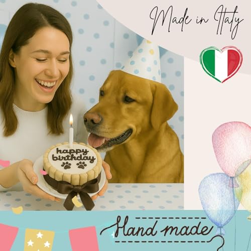 PetLove Hundetorte Happy Birthday • Geburtstagskuchen für Hunde • Geschenk für Hunde • Geburtstagstorte Hund