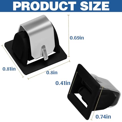 4-teilige schwarze Kühlschranktürschlossschnalle mit Federclip, Türverschlusszubehör, ersetzt 4512762, Ap6037347, Ps11766999, Eap11766999, We01x25316,Ersatz für Türverriegelung Kit