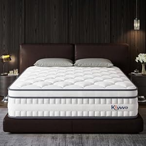 Klyvvo Matratze 140x200 cm Höhe 25cm, 7-Zonen Federkernmatratze, Härtegrad H3, Hybrid Matratze mit 1000 Federn & Memory Foam, Rückenentlastende, Bewegungsisolierung, Druckentlastung, Atmungsaktiv