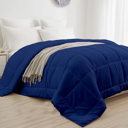 Image of Razzai All-Season Comforter 110 GSM | Super Soft & Lightweight Comforter Double Bed Comforter (60 inch x 90 inch Inches /152cm x 228cm) - Single Bed Comforter | Medium Blue