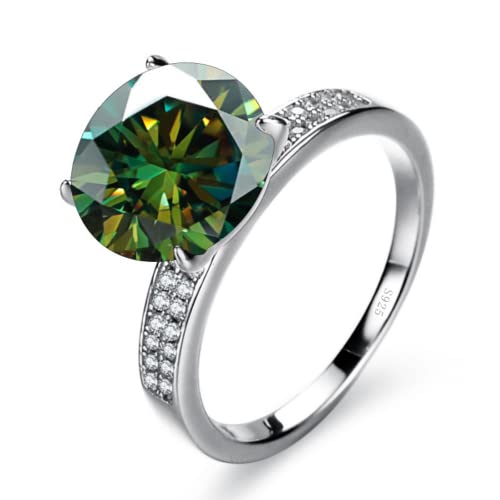 Bague moissanite 5 carats argent pour sublimer vos soirées et cocktails