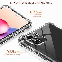 ivoler Klar Silikon Hülle für Xiaomi Redmi Note 10S / Note 10 4G / Poco M5s mit Stoßfest Schutzecken, Dünne Weiche Transparent Schutzhülle Flexible TPU Durchsichtige Handyhülle Kratzfest Case Cover – Ansicht 4