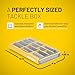 Plano EDGE 3700 Premium Tackle Utility Box, Gray and Yellow, Stackable Organizers, Waterproof, Rust-Resistant Bait and Tackle Storage