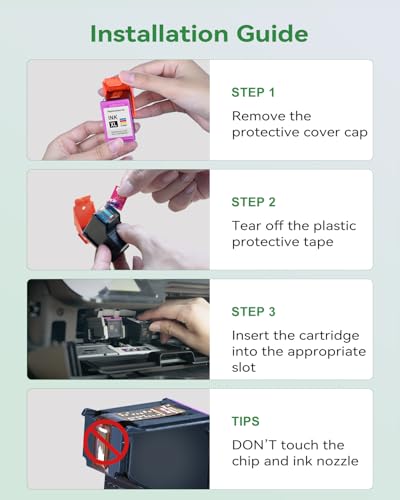 Image of EaseFusion 67XL Black Ink Cartridge Replacement for HP Ink 67 Black HP67XL HP67 Compatible with DeskJet 2855e 2755e 2700 4255e 4155e 4100 Envy 6000 6055e 6455e Printer, 2-Pack