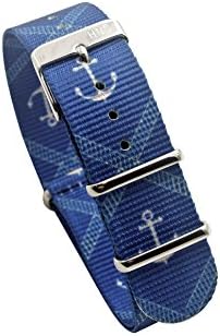 HNS Watch Bands - Choice of Pattern & Width (18mm, 20mm, 22mm) - Ballistic Premium Nylon Watch Straps