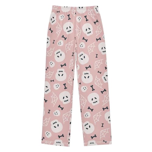 Boys' Pants Halloween Cute Skull Web Long Bottoms Jogger Pants Elastic Waist Trousers with Pockets S-XL - Main Image