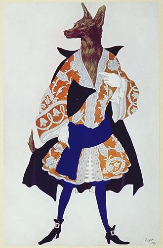 Poster sur toile Le Loup par Leon Bakst 50x70 cm SERENDIPITP sans cadre