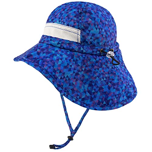 BASSDASH UPF 50+ Kids Sun Hat with Wide Brim Neck Flap Mesh Vent for Boys Girls2