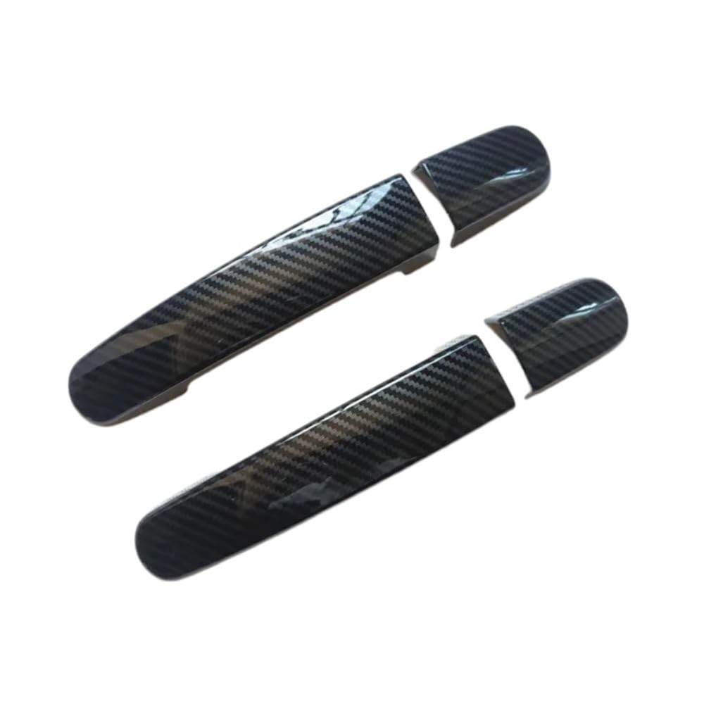 Garniture de couvercle poignée porte plastique imitation carbone pour Transit Tourneo