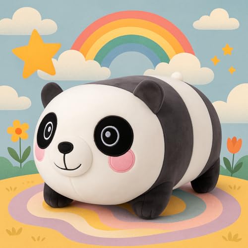 Image of Cute Plush Toy for Kids | | Soft Toys | Birthday Gift for Girls /Wife, Boyfriend /Husband, Soft Toys for Girls, Baby Toy (Random Color) Pack of 1 (Panda Soft Toy)