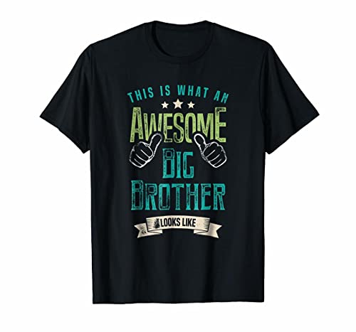 T-shirts This is What an Awesome Big Brother Looks Like tröja, Svart, L