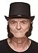 Mustaches Realistic, L Shaped Fake Mutton Chops Sideburns, Black