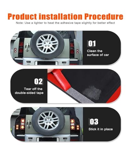 Focos traseros Land Rover Defender protector de lámpara con diseño mecha ABS 6