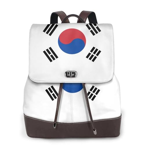 Sac à dos en cuir femme motif Corée finition premium noir petit sac élégant et résistant