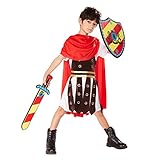 ReneeCho Boy Roman Gladiator Kids Costumes Suit Halloween Spartan Soldier