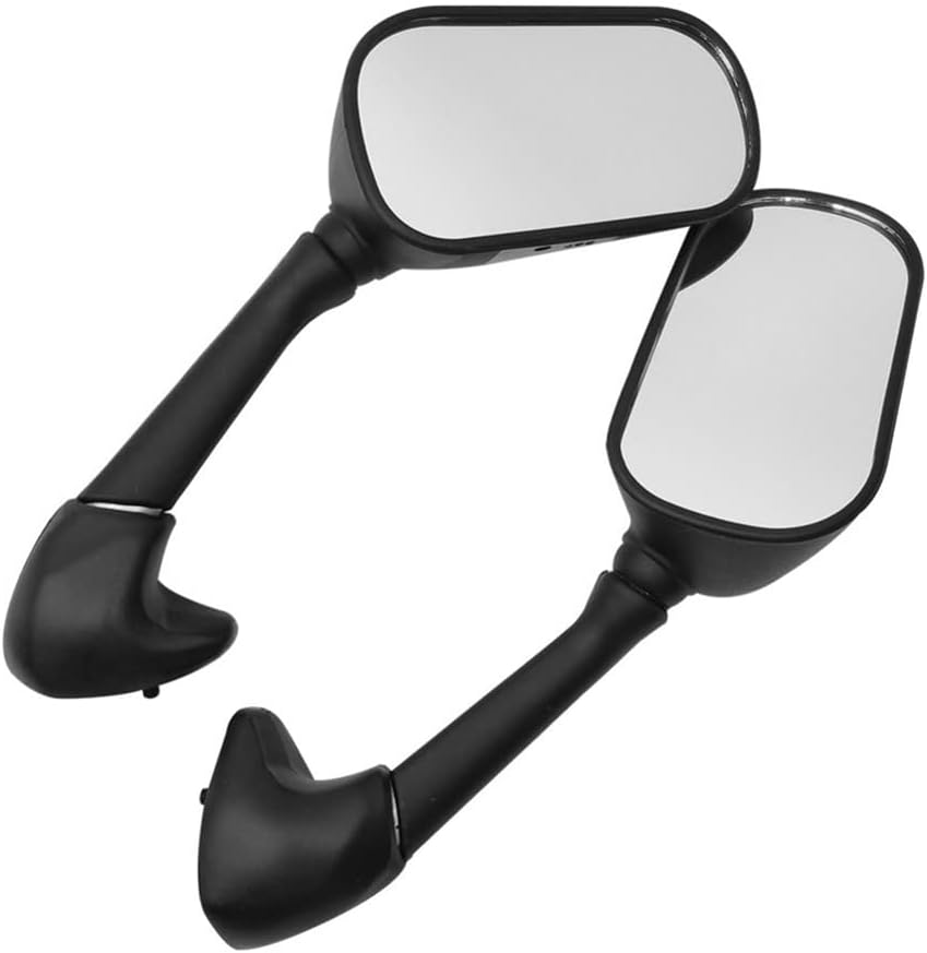 オートバイのバックミラー ヤマハチャーク用1ペアモーターサイクルスクーターE-バイクブラックバックミラーYZFR6S2006 R6S