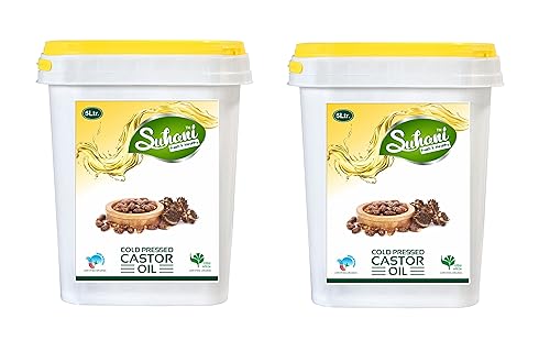 Image of Eywa Seeds & Exports Pvt Ltd Organic Castor Oil 10 Ltr Cold Pressed /Wood Pressed Oil Pure And Unrefined Kachi Ghani Ka Sudh Tel (Suhani)