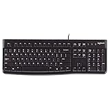 Teclas fáciles de leer. Logitech K120 por Cable Teclado USB para Negocios - diseño Estados Unidos