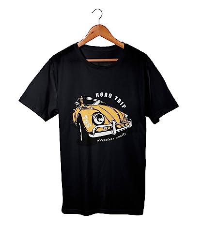 Image of Road Trip CAR 100% Cotton Round Neck Graphic Printed T Shirt for Men Women,Travel t Shirt,Adventure t Shirt