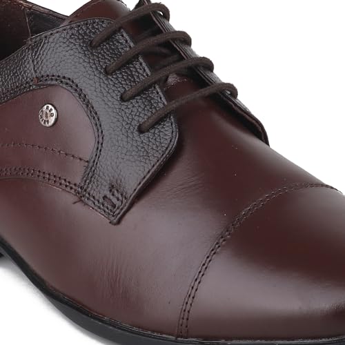Image of Red Chief Leather Formal Derby Shoes for Men