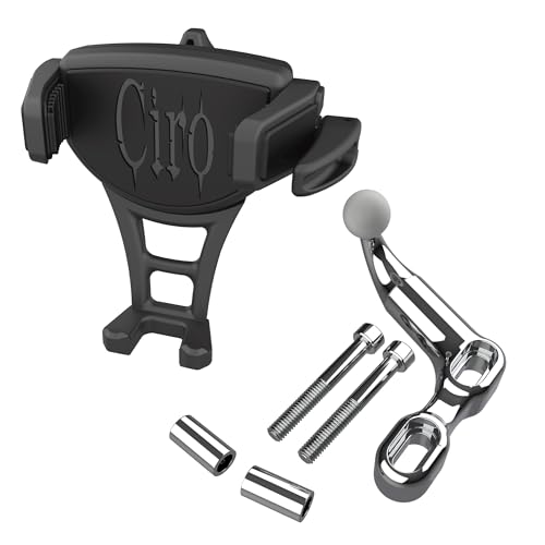 CIRO Constrictor™ Phone Holder with Offset Perch Mount (Chrome)