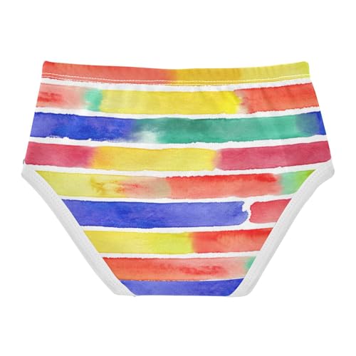 Print Girls Underwear Toddler 2t Cotton Cute Panties Girl Watercolor Stripes Briefs Kids Undies2