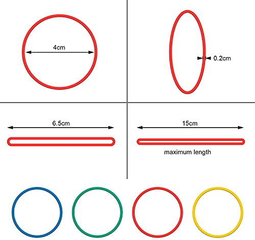 Hongyitime 1-5546453-32 700Pcs Multicolor Rubber Bands,Assorted Color Rubber Bands,Sturdy,Heat Resistant Rubber Band thumb #2