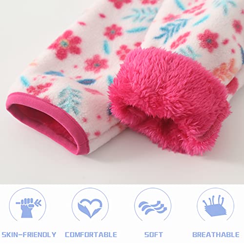 Bigorsmall Toddler Polar Fleece Jacket Hooded Baby Boys Girls Autumn Winter Long Sleeve Thick Warm Outerwear ( White, 2 T) #TOP5