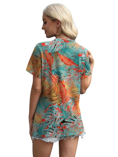 Image of XIEERDUO Womens Summer Tops 2026 Pleated Round Neck Short Sleeve Shirts Business Casual