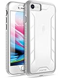 Poetic iPhone 7 / iPhone 8 Case, Revolution [360 Degree Protection] Full-Body Rugged Heavy Duty Case with [Built-in-Screen Protector] for Apple iPhone 7 (2016) / iPhone 8 (2017) White/Gray
