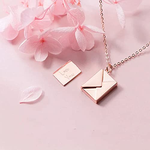 Image of Yellow Chimes Pendant for Women and Girls Rose Gold Pendant Necklace For Women | Staineless Steel Love Heart Pendant Chain | Birthday Anniversary Valentine Gift for Wife Girls Women