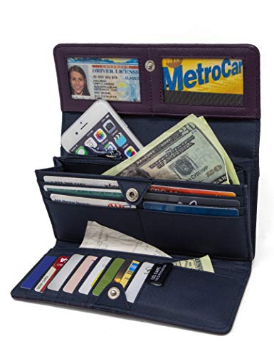 Nautica Money Manager Rfid Women’s Wallet Clutch Organizer (Plum) #TOP1