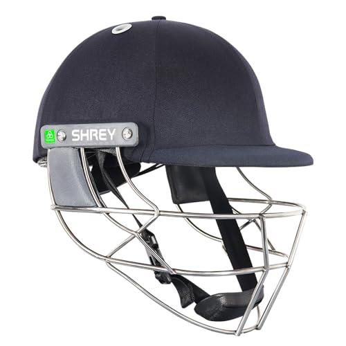 Image of Shrey Koroyd Stainless Steel Cricket Helmet Navy Medium