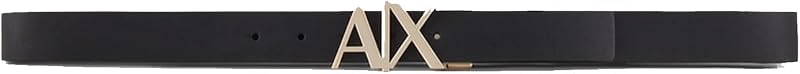 Armani Exchange Men's Gold Buckle Reversible Hinge Belt