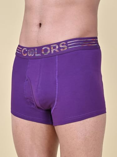 Image of Rupa Colors Solid Trunk for Men, Cotton Blend, Outer Elastic, Regular Fit, Pack of 1