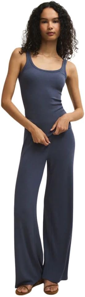 Z SUPPLY Women's Renae Rib Tank Top, Indigo - Image 3