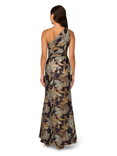 Image of Adrianna Papell Women's One Shoulder Jacquard Dress