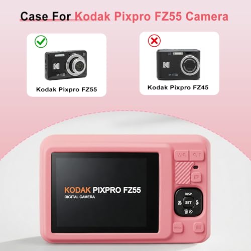 Funda de silicona para Kodak PIXPRO FZ55 color rojo miniatura 2