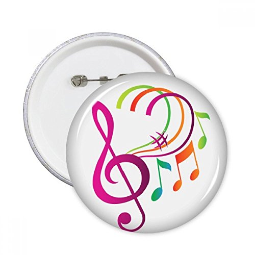 Badge bouton rond Musique cadeau coloré pour les musiciens et mélomanes