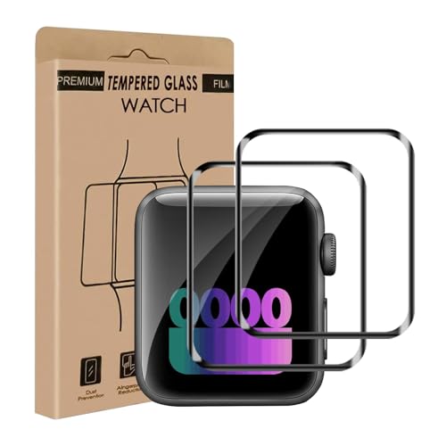 Carantee 2 Stück Schutzfolie für Panzerglas für Apple Watch Series 4/5/6/SE 44mm, Frei von Kratzern Hohe Klarheit Bläsch...