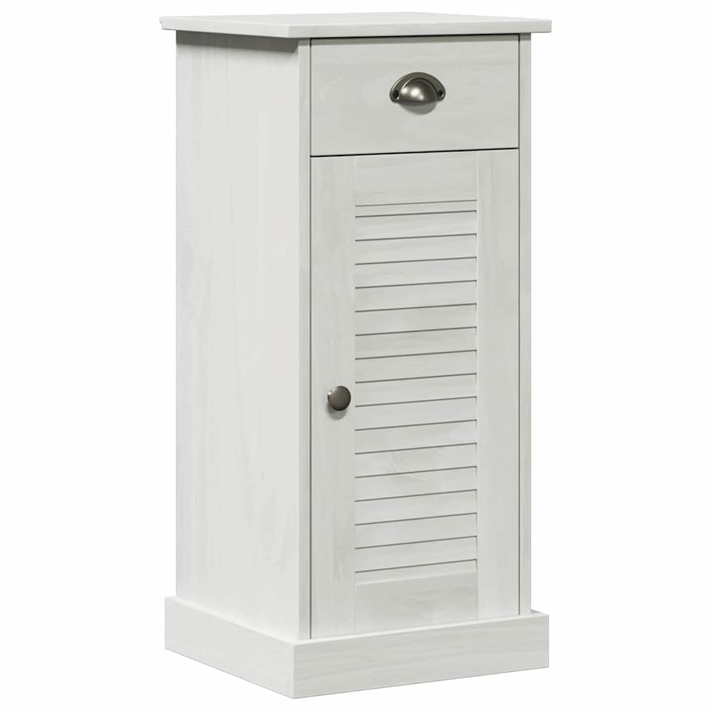 VIGO Juego de 2 armarios de baño, color blanco y blanco envejecido, 37 x 34 x 80 cm, armario de almacenamiento para baño, cocina, salón, pasillo
