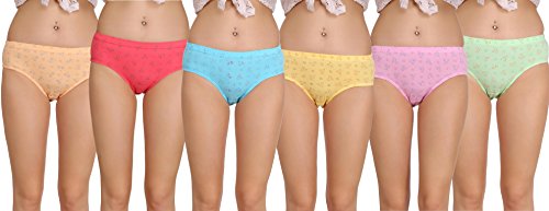 Image of Eve's Beauty Women's Multicolor Hipster Panties - Pack of 6