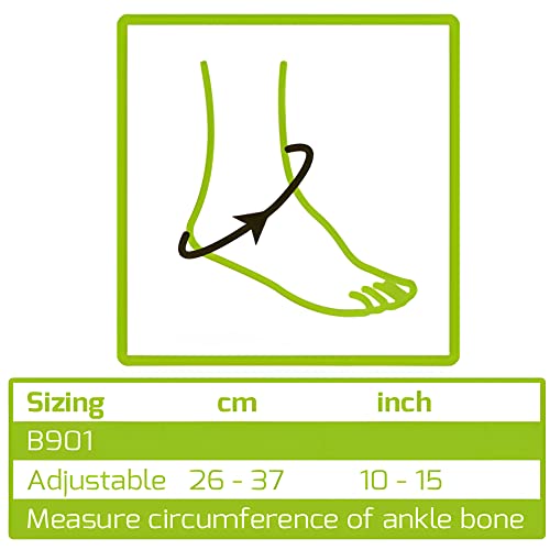 Braceup Ankle Brace For Women And Men Compression Ankle Support For Foot Pain, Sprained Ankle, Achilles Tendonitis, Injured Foot, One Size Adjustable Ankle Wrap #TOP5