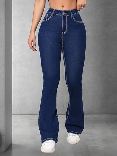 Image of ADBUCKS Women's Wide Leg Fit High Rise Jeans II Bootcut Jeans II