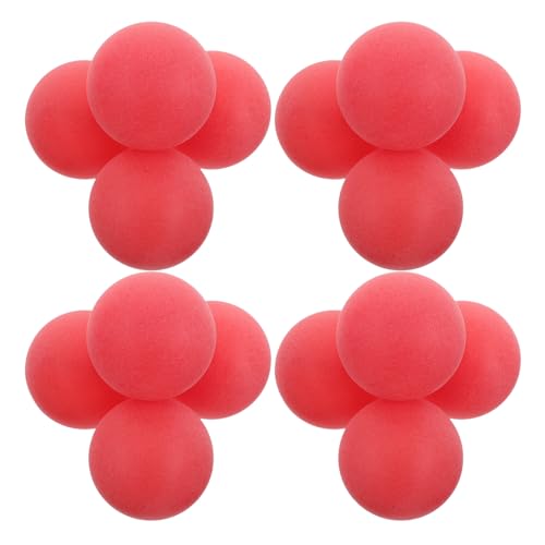 Toyvian Bolas de Tenis de Mesa de Plástico Rojo 40 MM 50 Unidades para Juegos de Carnaval Fiestas Manualidades y Piscina Balones de Práctica y Decoración Artística
