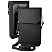 Produktbild moex Handytasche zum Umhängen für Samsung Galaxy A55 5G  Kleine Handtasche mit Handyfach und Sichtfenster, 2 zusätzliche Fächer - Handy Umhängetasche Damen, Onyxschwarz